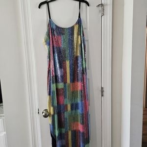 Eloquii Colorful Slip Dress
